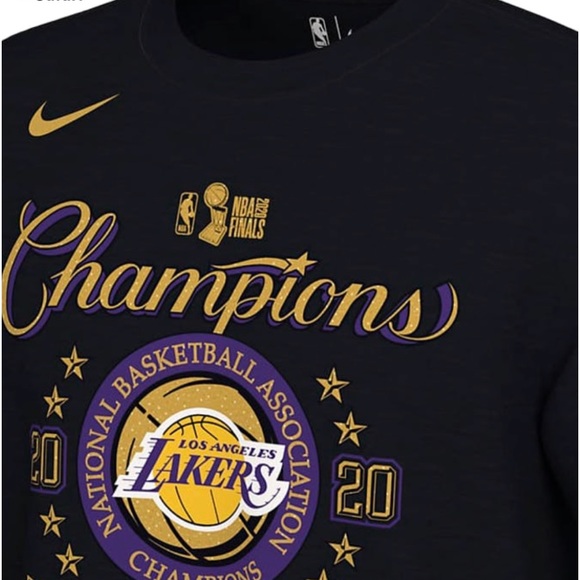 🏀LA LAKERS | CHAMPIONSHIP LOCKER ROOM T-SHIRT | NIP | Black/Yellow/purple… - Picture 9 of 12